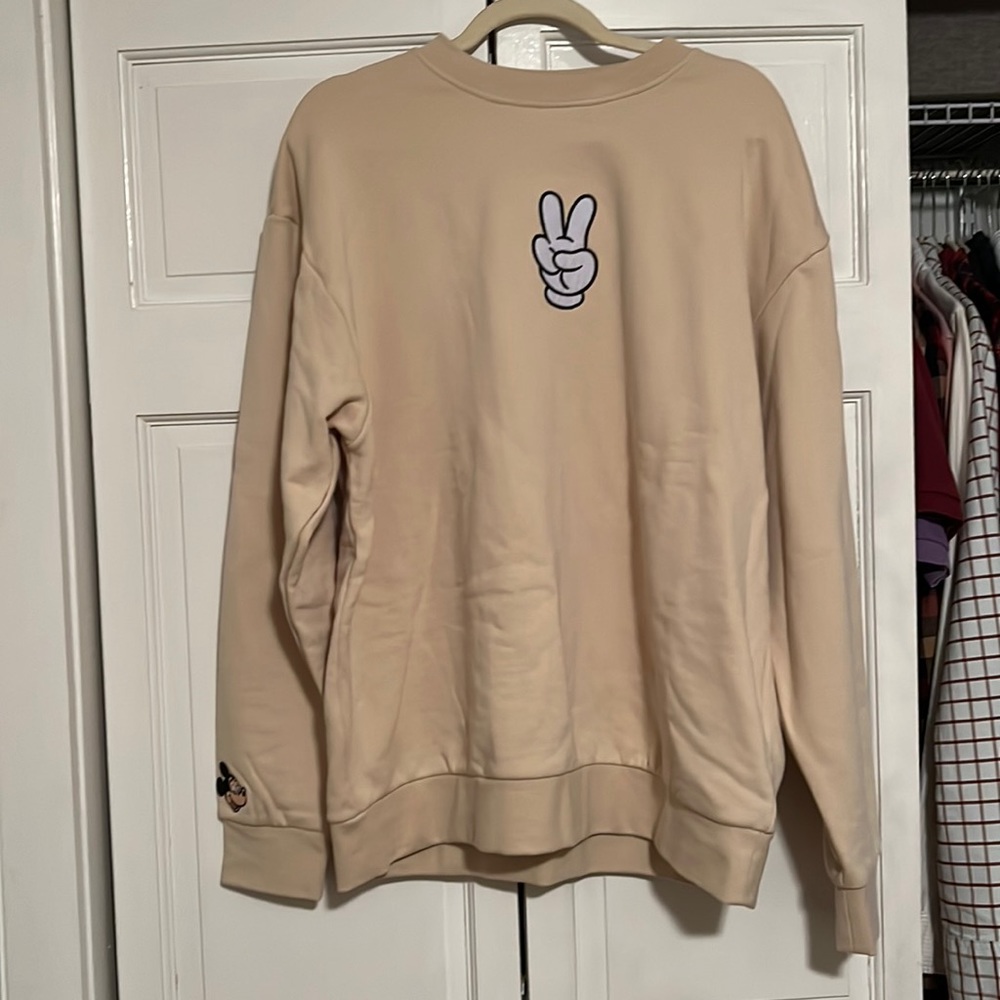 NWT - Mickey Mouse Peace Sign Pullover. Medium